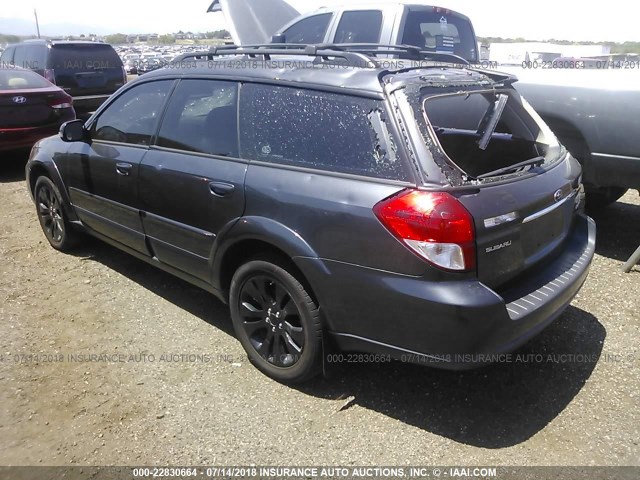 4S4BP63C086353338 - 2008 SUBARU OUTBACK 2.5XT LIMITED GRAY photo 3