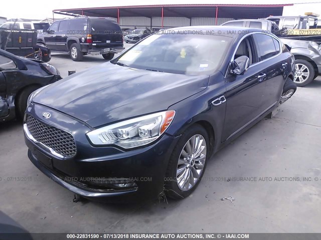 KNALW4D42F6021208 - 2015 KIA K900 BLUE photo 2