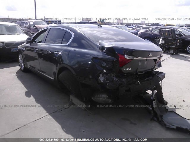 KNALW4D42F6021208 - 2015 KIA K900 BLUE photo 3