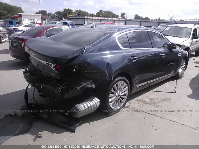 KNALW4D42F6021208 - 2015 KIA K900 BLUE photo 4