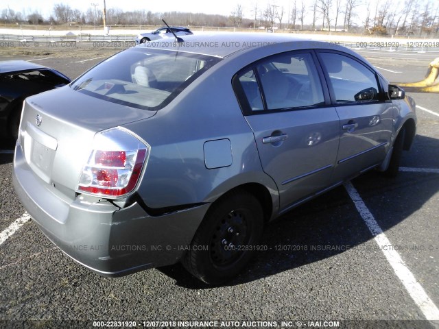 3N1AB61E08L607898 - 2008 NISSAN SENTRA 2.0/2.0S/2.0SL GRAY photo 4