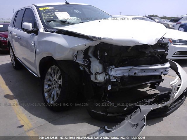 2LMDJ6JKXCBL06885 - 2012 LINCOLN MKX WHITE photo 1