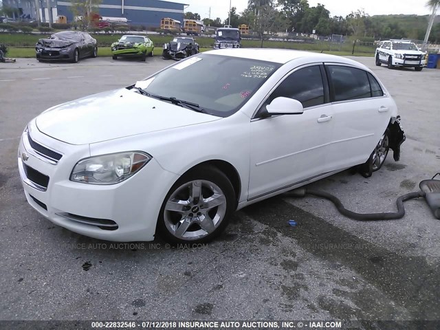 1G1ZC5EB2AF149099 - 2010 CHEVROLET MALIBU 1LT WHITE photo 2
