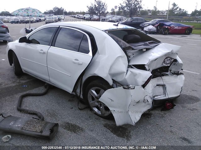 1G1ZC5EB2AF149099 - 2010 CHEVROLET MALIBU 1LT WHITE photo 3