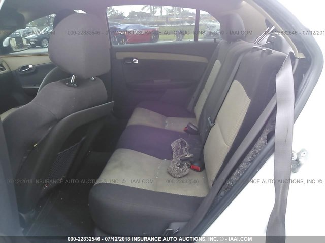 1G1ZC5EB2AF149099 - 2010 CHEVROLET MALIBU 1LT WHITE photo 8
