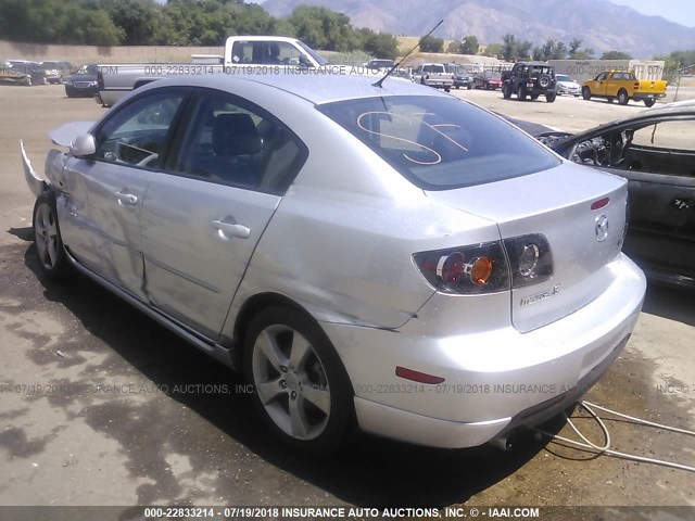 JM1BK323651300395 - 2005 MAZDA 3 S SILVER photo 3