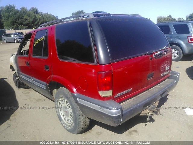 1GKDT13W6V2527040 - 1997 GMC JIMMY RED photo 3