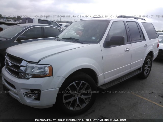 1FMJU1HT6HEA30577 - 2017 FORD EXPEDITION XLT/KING RANCH WHITE photo 2
