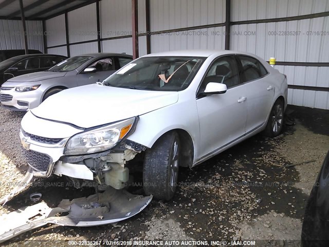 1G11D5SL7FF171193 - 2015 CHEVROLET MALIBU 2LT WHITE photo 2