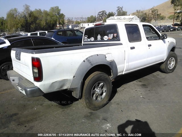 1N6ED29X63C434333 - 2003 NISSAN FRONTIER CREW CAB XE/CREW CAB SE WHITE photo 4