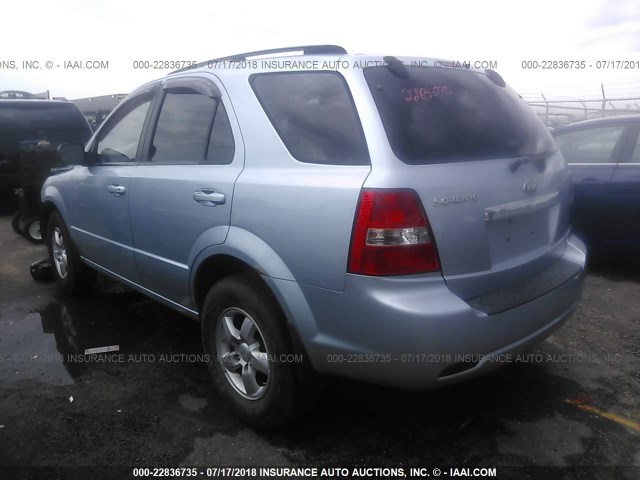 KNDJC735X85784794 - 2008 KIA SORENTO EX/LX SILVER photo 3