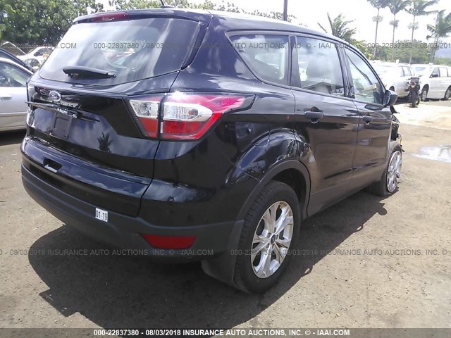 1FMCU0F76HUC27201 - 2017 FORD ESCAPE S BLACK photo 4