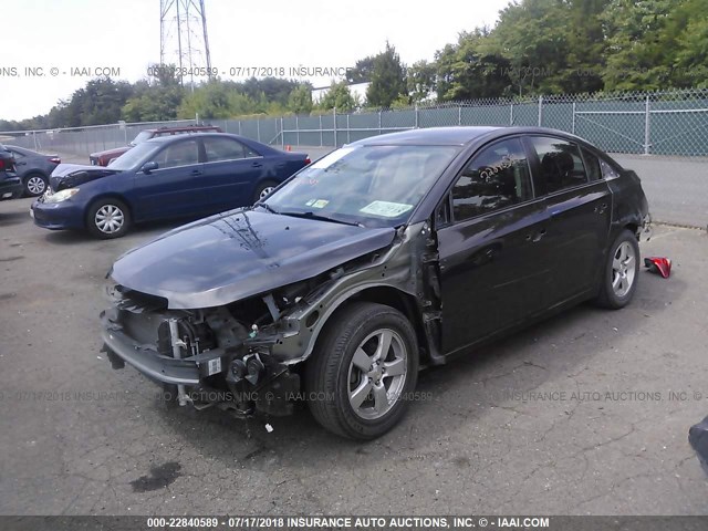 1G1PC5SB1E7247388 - 2014 CHEVROLET CRUZE LT GRAY photo 2