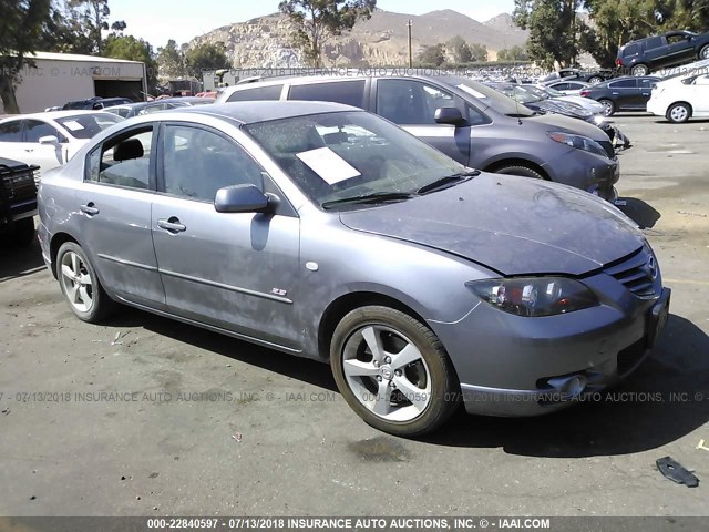 JM1BK124761489752 - 2006 MAZDA 3 S GRAY photo 1