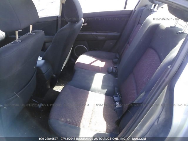 JM1BK124761489752 - 2006 MAZDA 3 S GRAY photo 8