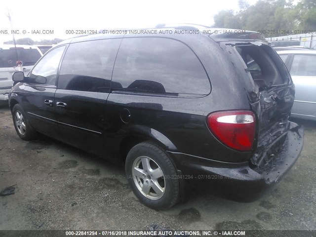 2D4GP44LX7R261161 - 2007 DODGE GRAND CARAVAN SXT BLACK photo 3