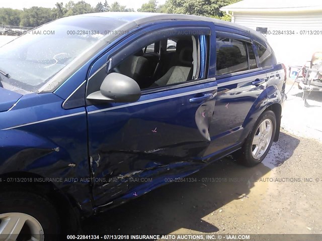 1B3HB48C69D209348 - 2009 DODGE CALIBER SXT BLUE photo 6