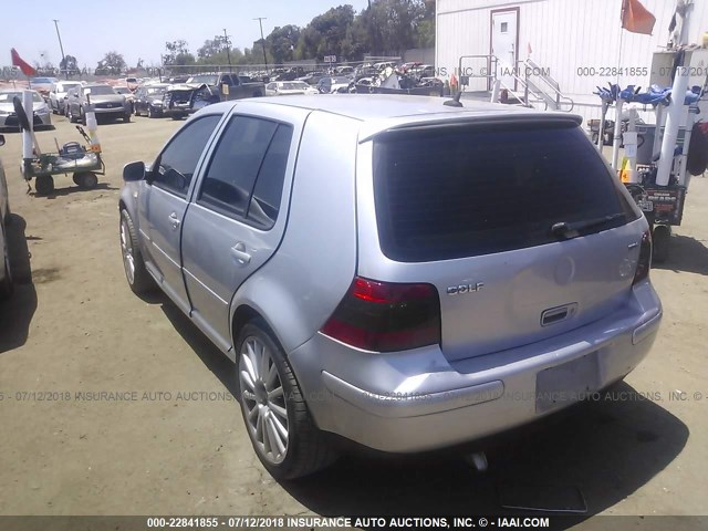 9BWGR61J544042537 - 2004 VOLKSWAGEN GOLF GLS TDI SILVER photo 3