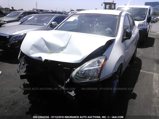 JN8AS5MTXBW180768 - 2011 NISSAN ROGUE S/SV/KROM WHITE photo 2