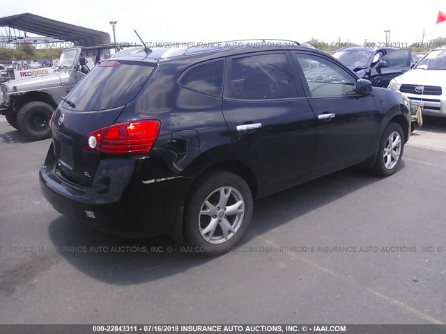 JN8AS5MT8AW002078 - 2010 NISSAN ROGUE S/SL/KROM BLACK photo 4