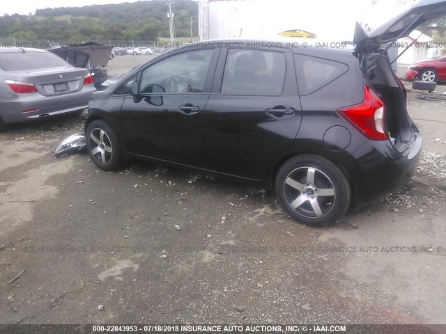 3N1CE2CP6EL427621 - 2014 NISSAN VERSA NOTE S/S PLUS/SV/SL BLACK photo 3