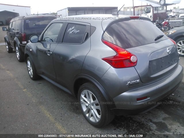 JN8AF5MV8CT126796 - 2012 NISSAN JUKE S/SV/SL GRAY photo 3