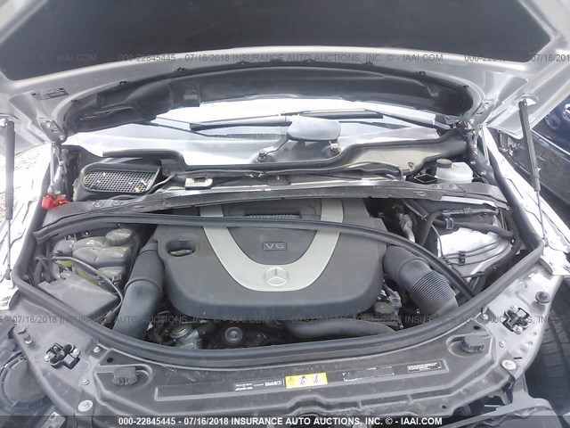 4JGCB6FE3AA106480 - 2010 MERCEDES-BENZ R 350 4MATIC SILVER photo 10