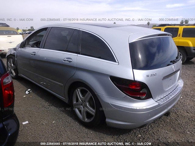 4JGCB6FE3AA106480 - 2010 MERCEDES-BENZ R 350 4MATIC SILVER photo 3