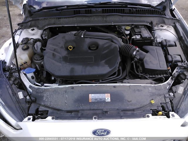 3FA6P0K95FR211811 - 2015 FORD FUSION TITANIUM WHITE photo 10