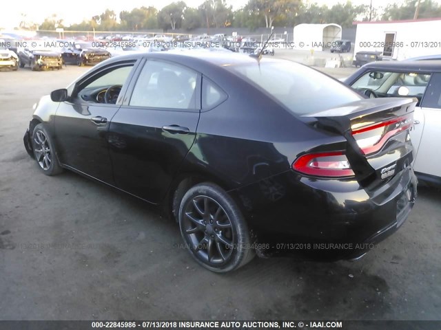 1C3CDFBB9ED913797 - 2014 DODGE DART SXT BLACK photo 3