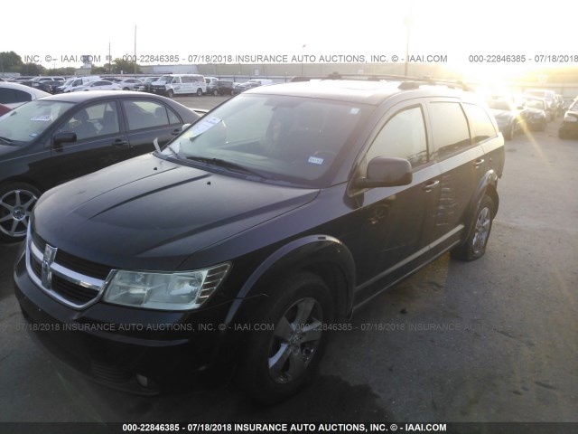 3D4PG5FV8AT232802 - 2010 DODGE JOURNEY SXT BLACK photo 2