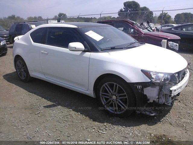 JTKJF5C77C3037177 - 2012 TOYOTA SCION TC WHITE photo 1