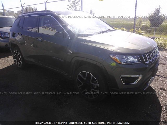 3C4NJDCB4JT136143 - 2018 JEEP COMPASS LIMITED GREEN photo 1