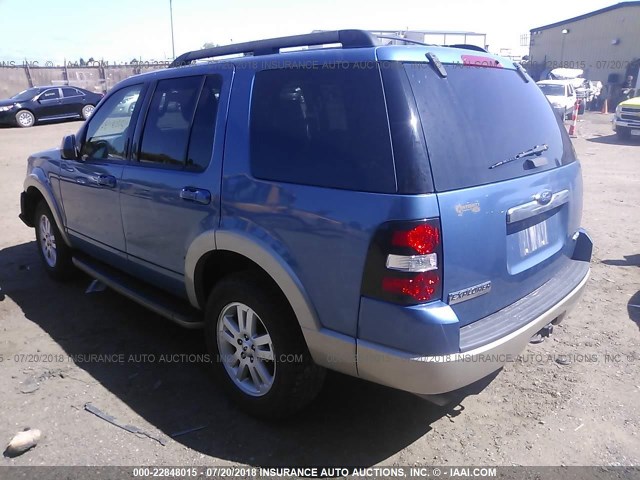 1FMEU74E49UA11514 - 2009 FORD EXPLORER EDDIE BAUER BLUE photo 3