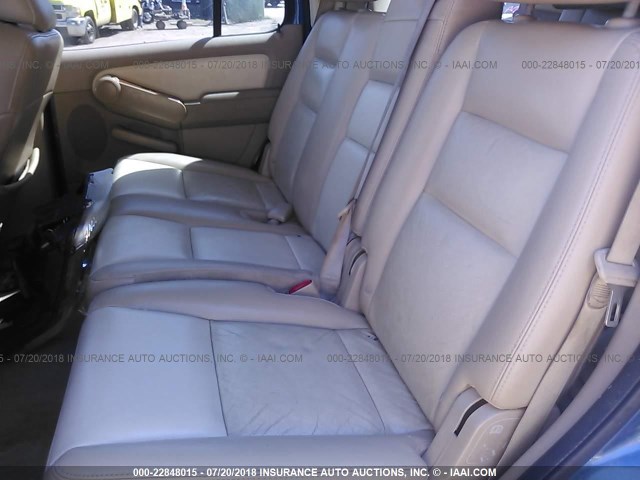 1FMEU74E49UA11514 - 2009 FORD EXPLORER EDDIE BAUER BLUE photo 8