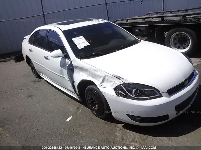 2G1WU57M391150568 - 2009 CHEVROLET IMPALA LTZ WHITE photo 1