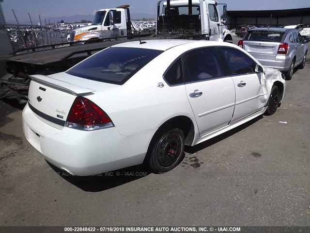 2G1WU57M391150568 - 2009 CHEVROLET IMPALA LTZ WHITE photo 4