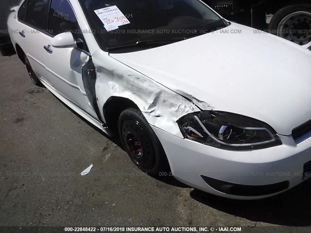 2G1WU57M391150568 - 2009 CHEVROLET IMPALA LTZ WHITE photo 6