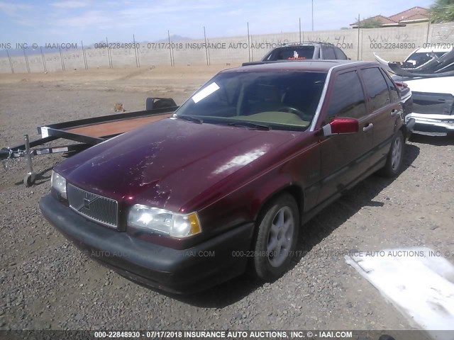 YV1LS5542V1360382 - 1997 VOLVO 850 RED photo 2