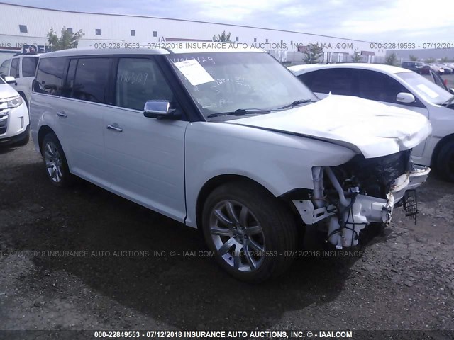 2FMHK6DC6ABD00982 - 2010 FORD FLEX LIMITED WHITE photo 1