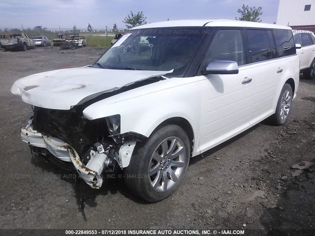 2FMHK6DC6ABD00982 - 2010 FORD FLEX LIMITED WHITE photo 2