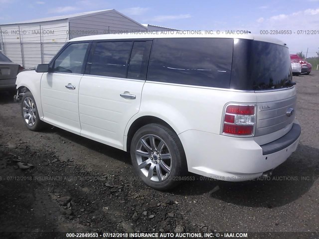 2FMHK6DC6ABD00982 - 2010 FORD FLEX LIMITED WHITE photo 3