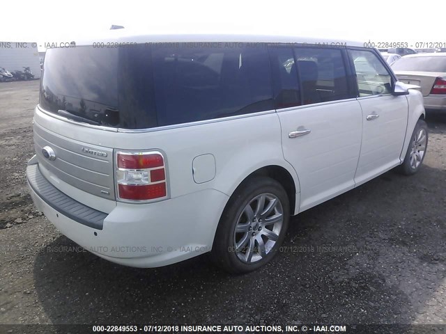 2FMHK6DC6ABD00982 - 2010 FORD FLEX LIMITED WHITE photo 4