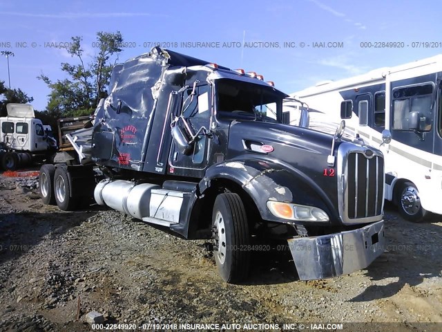 1XPHD49X2AD102987 - 2010 PETERBILT 386 BLACK photo 1