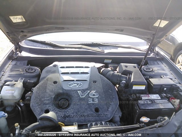 5NPEU46F86H118063 - 2006 HYUNDAI SONATA GLS/LX BLUE photo 10