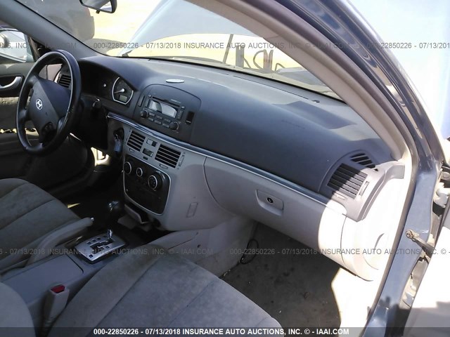 5NPEU46F86H118063 - 2006 HYUNDAI SONATA GLS/LX BLUE photo 5