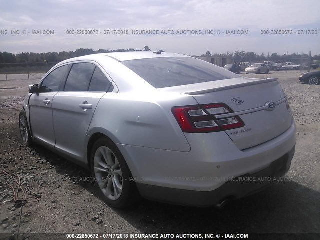 1FAHP2E82DG190119 - 2013 FORD TAURUS SEL SILVER photo 3