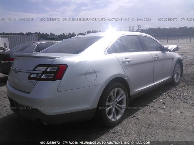 1FAHP2E82DG190119 - 2013 FORD TAURUS SEL SILVER photo 4