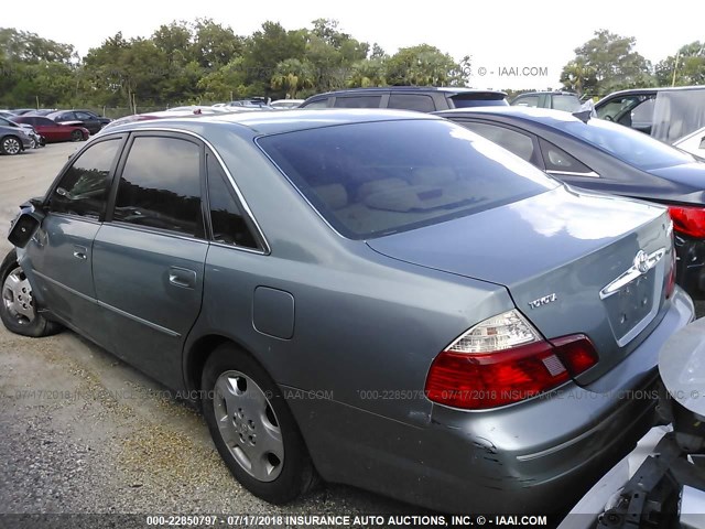 4T1BF28B34U365730 - 2004 TOYOTA AVALON XL/XLS BLUE photo 3