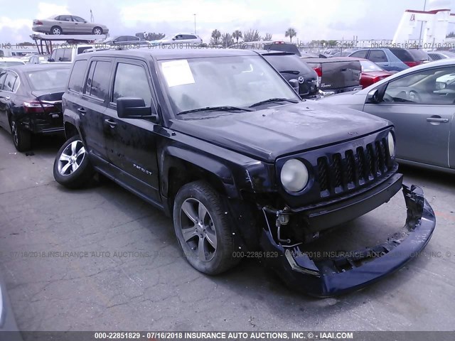 1C4NJPFA6HD157581 - 2017 JEEP PATRIOT LATITUDE BLACK photo 1